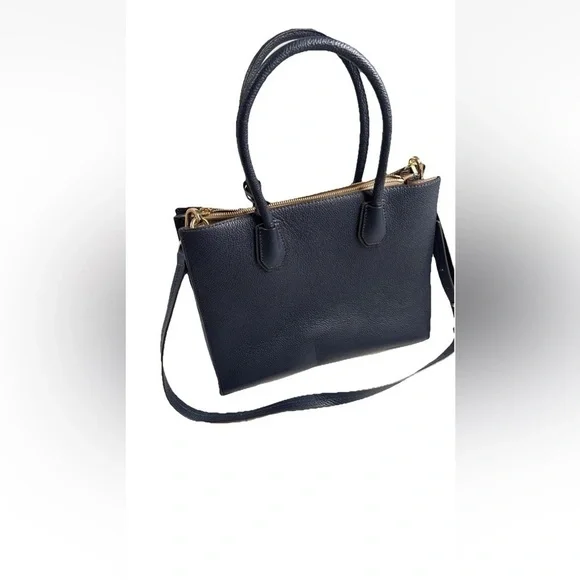 Michael Kors Blue Satchel Bag Structured Design - Picture 3 of 7